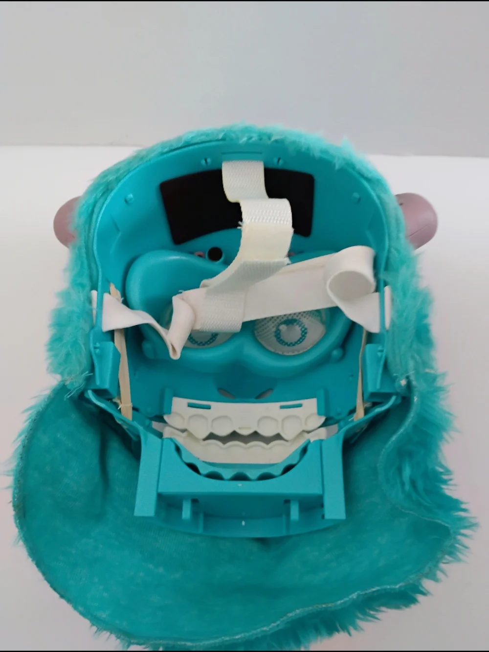 Disney Pixar Monsters Inc University Sulley Mask Costume Face Moving Jaw Mouth